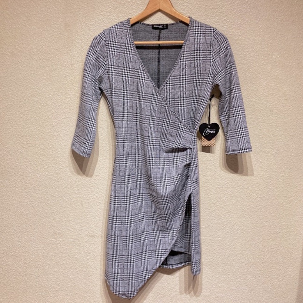 Fitted Asymmetrical Dress by Popular Basics